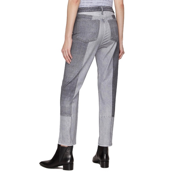 Rag & Bone Stretch Miramar Wren Slim Straight Jeans in Byron Greyscale Size 27 - Picture 2 of 3